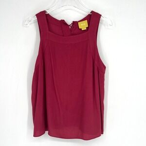 Maeve Anthropologie Tank Top Womens 8 Career Classic Basic Simple Maroon